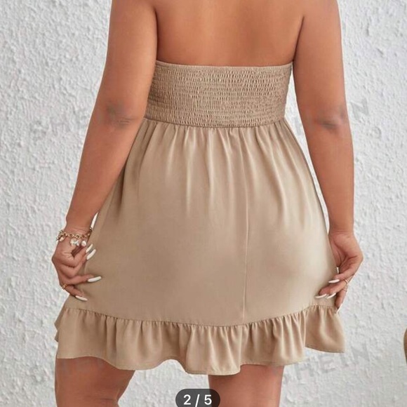 Ruffle Hem Tube Dress - Picture 1 of 3